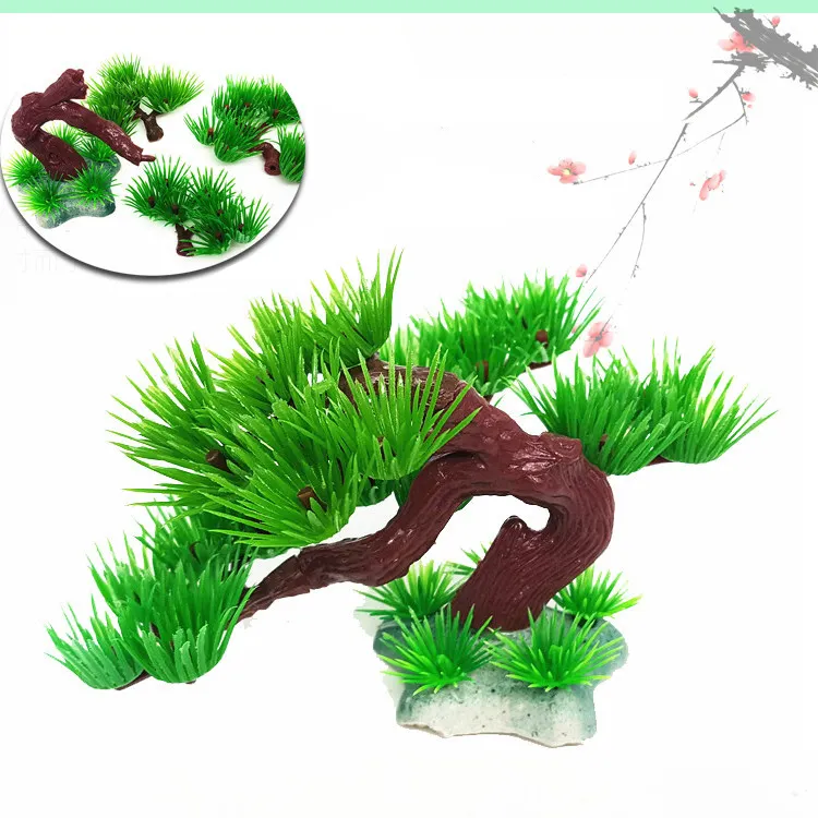 Fish tank simulation pine tree aquarium plant home landscaping plant