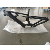 Cadre de vélo électrique en fibre de carbone à vendre, cadre en carbone pour VTT tout-terrain, cadre de vélo électrique à pneus larges