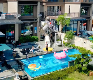 Piscine extérieure en acrylique peu encombrante avec murs transparents en EVA-Conception d'usine sur mesure et structure étanche durable - Product Image 2