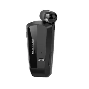 Fineblue F990 pro headphone dalam Lotus, headset klip Lavalier dapat ditarik, Handsfree telinga tunggal dengan kabel
