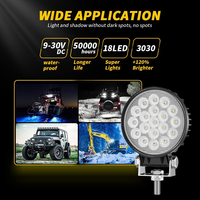 Projecteur de travail LED pour voiture DXZ H-37Y-19 4 pouces 19W - Rénovation/amélioration pour engins lourds et chariots élévateurs