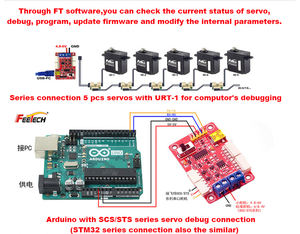 Feetech STS3032 il servocomando servo per giocattoli robot intelligenti per cani telecomandati - Product Image 6