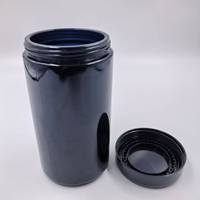 Nouveau design, pot alimentaire en verre micronisé violet UV recyclable de 5 ml, 10 ml, 30 ml, 50 ml, 100 ml, 200 ml, 500 ml, 1000 ml avec couvercle en bakélite
