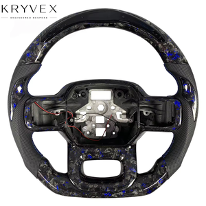 Volante Kryvex Personalizado de Fibra de Carbono y Cuero Brillante para <span class=keywords><strong>F</strong></span>-<span class=keywords><strong>150</strong></span> Raptor R XL XLT <span class=keywords><strong>Shelby</strong></span> 2021-2025 |   Pantalla LED de RPM con Calefacción - Product Image 6