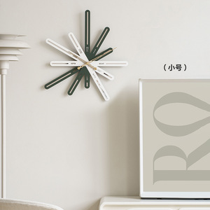 Wozoom Wall <b>Clock</b> Sunburst Shape Oversized Quartz <b>Battery</b> Powered For Living Room Nordic Style Artistic Decor - Product Image 2