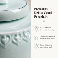 Urne funéraire moderne de luxe en céramique en forme de goutte d'eau pour animaux de compagnie, avec empreinte de patte, souvenir commémoratif, vente en gros, OEM, ODM, logo personnalisé, directement de l'usine