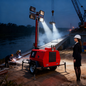 เสาไฟมือถือดีเซลเจนเออร์9ม. พร้อมไฟ LED สำหรับให้แสงสว่างกลางแจ้ง - Product Image 3