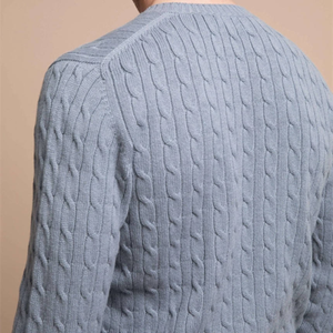 <span class=keywords><strong>Pull</strong></span> en cachemire tricoté <span class=keywords><strong>pour</strong></span> homme, style simple et chaud, personnalisé - Product Image 4