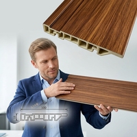 Plinthe décorative en PVC noir de 100 mm pour revêtement de sol SPC