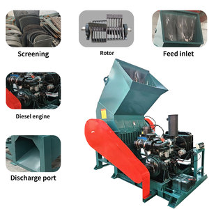 Máy nghiền nhựa cứng Máy tái chế nhựa động cơ diesel Máy Nghiền nhựa - Product Image 2