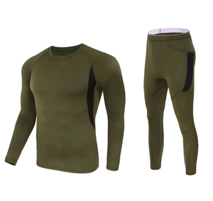 HBU01 Sous-vêtements thermiques pour hommes, longs caleçons de sport, couche de base, équipement d'hiver, combinaisons de compression pour le ski et la course à pied - Product Image 2