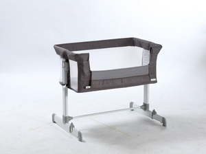 <span class=keywords><strong>Culla</strong></span> Pieghevole in Metallo per Co-sleeping, Lettino Portatile per Soggiorno, Design Moderno, Box Durevole per Bambini, per Due Neonati - Product Image 5