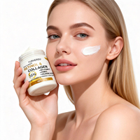 Crème hydratante raffermissante au rétinol et au collagène avec vitamine C, E, acide hyaluronique et extrait de Centella Asiatica pour le soin quotidien jour et nuit