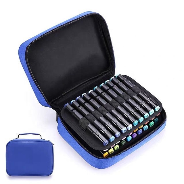 23587 Art Marker Carrying Case Painting Watercolor Pen Organizer Bag for 40pcs Alcohol Markers (markers Not Included)