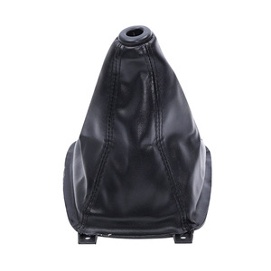 Leather Gear <b>Shift</b> Cover For Hyundai Sonata Black Dustproof Car Accessory <b>Knob</b> Protector - Product Image 2