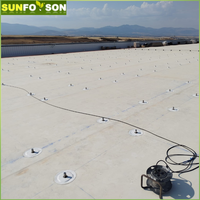 Système de montage solaire sur toit imperméable SunRack SFS-PR-01 en TPO/PVC, supports de rail en aluminium, installation solaire rapide, 60m/s