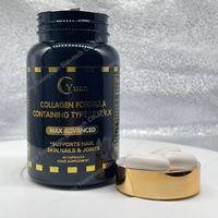 Collagène marin de type I, II, III, V, X, soutient les cheveux, la peau, les ongles et les articulations, capsule éclaircissante pour la peau