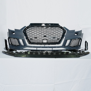 Kit Carrozzeria <span class=keywords><strong>Paraurti</strong></span> <span class=keywords><strong>Anteriore</strong></span> Stile RS3 con Griglia Nera e Sensore Radar ACC per <span class=keywords><strong>Audi</strong></span> A3 S3 8V.5 2017 2018 2019 - Product Image 4