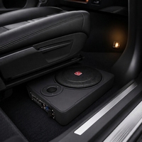Subwoofer actif pour voiture 600W 12V, ultra fin, sous le siège, avec amplificateur intégré, haut-parleur super basse fréquence pour l'audio automobile