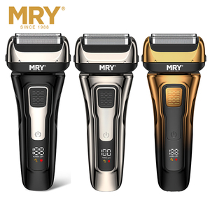 <span class=keywords><strong>Afeitadora</strong></span> Eléctrica de Lámina para Hombre MRY, Dos Cabezales Intercambiables, Segura para la Piel, USB-C Inalámbrico, Recortadora de Barba de Cuatro Cuchillas - Product Image 5