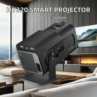 Mini projecteur intelligent Android HY320 avec lampe LED de 200 lumens ANSI, vidéo 4K 720P, portable, pour extérieur et home cinéma