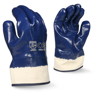 Guantes de Seguridad Industriales Recubiertos de Nitrilo Azul de Alta Resistencia, Certificación CE, Resistentes a Productos Químicos y Aceite, para Refinería Petroquímica - Product Image 1