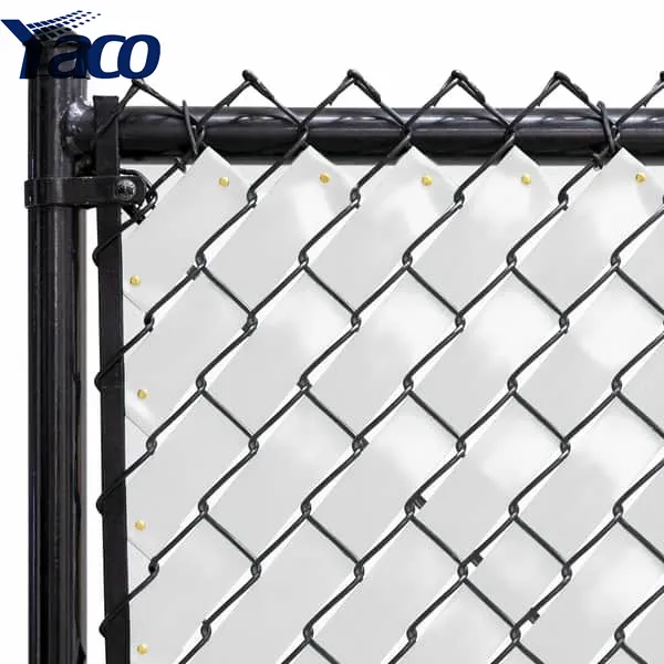 Dekoratif Hdpe gizlilik çıtaları çelik PVC kaplı Ridged zincir bağlantı çit çıtası