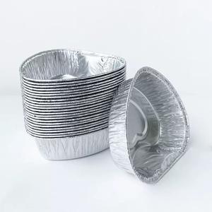 Contenedores Desechables de Papel de Aluminio para Pasteles en Forma de Corazón, Bandejas de Papel de Aluminio para Hornear, Suministros de Grado Alimenticio, Bandeja para Pasteles y Huevos - Product Image 5
