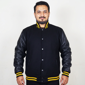 New Arrival High Quality Men Varsity <b>Jacket</b> <b>Leather</b> <b>Long</b> Sleeves Winter Fashion Outerwear Men Varsity <b>Jackets</b> - Product Image 1