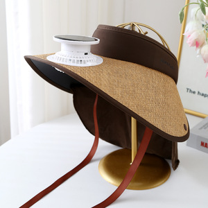 Nouveau chapeau de soleil solaire pour femme avec ventilateur Style tropical Accessoire d'extérieur populaire pour les régions tropicales - Product Image 5