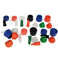 Bouchon de seringue industriel en PP multicolore pour seringue à colle, avec embout Luer Lock
