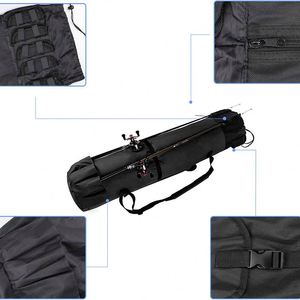 Bolsa de Pesca con Soporte para Cañas, Bolsa de Lona para Transportar Cañas y Carretes, Bolsa Organizadora Plegable para Aparejos de Pesca (Muestra Gratis) - Product Image 6