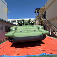 Maquette gonflable de véhicule blindé anti-char pour simulateur de tir, idéale pour les lieux de CS en direct et la conception de décors d'expositions sur le thème de la patriotisme