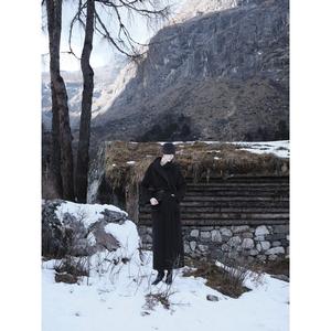 Nuevo Abrigo de Invierno para Mujer, Elegante Abrigo Kimono AMELIE con Cinturón, Suministro ODM, Abrigos de Invierno de Cachemira Premium para Damas - Product Image 2