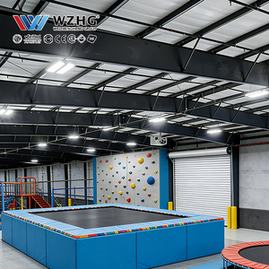 โซลูชั่นสวนสนุกแทรมโพลีนโครงสร้างเหล็กแบบไม่มีเสา ความปลอดภัยสูง ประหยัดพลังงาน โครงการขนาด 8000 ตารางฟุต คุณภาพพรีเมียม - Product Image 1