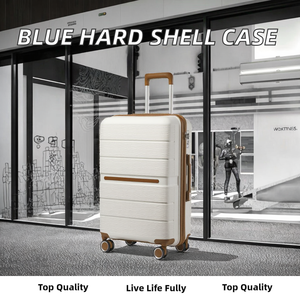Maleta Rígida Ligera para PC de 20 Pulgadas, Unisex, con Ruedas Fijas, 4 Ruedas, Candado TSA Integrado (Azul) - Product Image 2