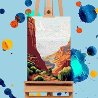 Peinture par numéros personnalisée SONGWOO, 4 pièces encadrées, idéale pour la décoration murale, ensemble de peinture numérique de paysage