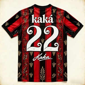 เสื้อฟุตบอลคาค่า มิลาน เสื้อฟุตบอลย้อนยุค มิลาน ซิตี้ คลาสสิค ระบายอากาศได้ดี ชุดกีฬา - Product Image 1