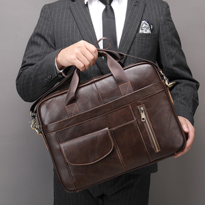 NIUCUNZH-maletín <span class=keywords><strong>de</strong></span> cuero con Logo personalizado para hombre, maletín <span class=keywords><strong>ejecutivo</strong></span> para ordenador portátil y oficina - Product Image 5