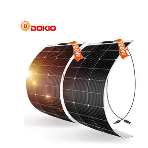 18V 200W Efficiëntie Halfcel Dunne Film Flexibele Zonnepaneel Cigs Luifel Magnetische Gouden Leverancier Oem Voor Boot Caravan Batterijen - Product Image 1