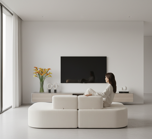 Sofá Compacto en Línea Recta que Ahorra Espacio, Sofá Cama Modular Convertible Tapizado en PU Resistente con Relleno de Espuma - Product Image 5