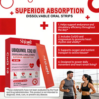 Ubiquinol COQ10 en films oraux dissolvants, complément alimentaire 60mg, OEM ODM, marque privée, GMP, végétalien, pour le soutien antioxydant et immunitaire