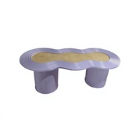 Table de fête personnalisée en gros pour enfants, table de mariage extérieure, table de mariage en lierre véritable