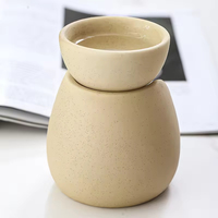 Brûleur de cire en céramique mate creuse pour bougies chauffe-plat, diffuseur d'arômes, chauffe-cire de soja, parfum d'ambiance estival, vente en gros OEM