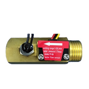 Sunwoald G1/2 "<span class=keywords><strong>1</strong></span> ~ 20L/min hội trường đồng thau Cảm biến lưu lượng nước đo lưu lượng nước cho bể nước với Temp. Cảm biến - Product Image 2