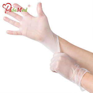 Gants jetables en vinyle pour la restauration, 24 cm, sans silicone, sans poudre, non stériles, transparents, avec texture personnalisable sur les bouts des doigts - Product Image 6