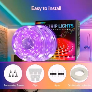 Color de ensueño Tira de luces <span class=keywords><strong>LED</strong></span> Direccionable RGB Pixel Música Ritmo Control remoto Cuerpo de lámpara de cobre - Product Image 5