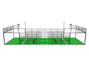 <span class=keywords><strong>Mini</strong></span> terrain <span class=keywords><strong>de</strong></span> padel individuel avec gazon et éclairage – Ensemble complet – Usine <span class=keywords><strong>de</strong></span> terrains <span class=keywords><strong>de</strong></span> padel - Product Image 1