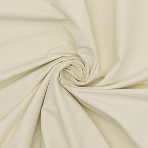 32S high end cotton plain blended non stretch woven khaki fabric ready stock for workwear pants garment making <b>material</b> - Product Image 2