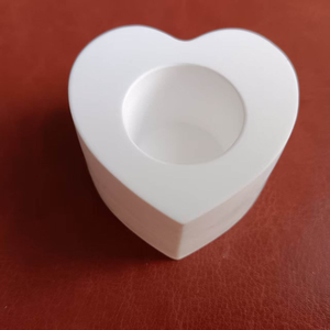 Portacandele con cuore in pietra di gesso personalizzato in fabbrica portacandele classiche per matrimonio di San Valentino lanterne e barattoli di candela - Product Image 3